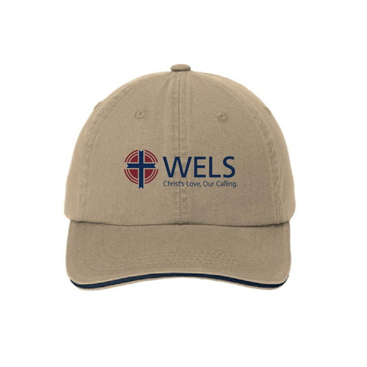 Port Authority Sandwich Bill Cap with Striped Closure