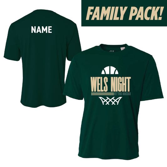 WELS Night at The Bucks - Performance T-Shirt - FAMILY PACK OF 4!